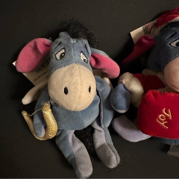 3 Disney Eeyore Plush Bean Bag Stuffed 9 inch Winnie the Pooh Most with Tags - Picture 5 of 8